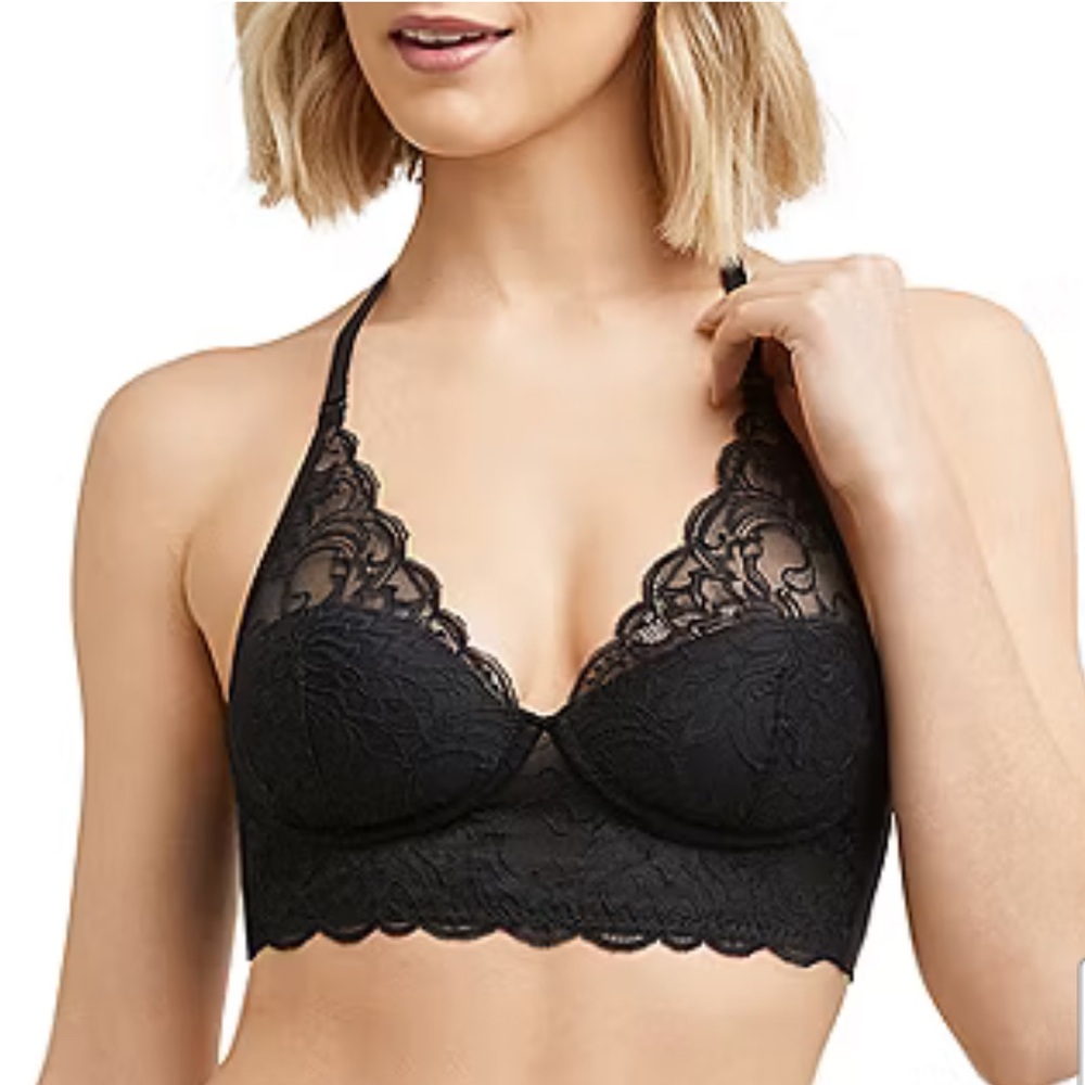 Maidenform Pure Comfort Womens Light Support Wireless Lace Bralette- 38B